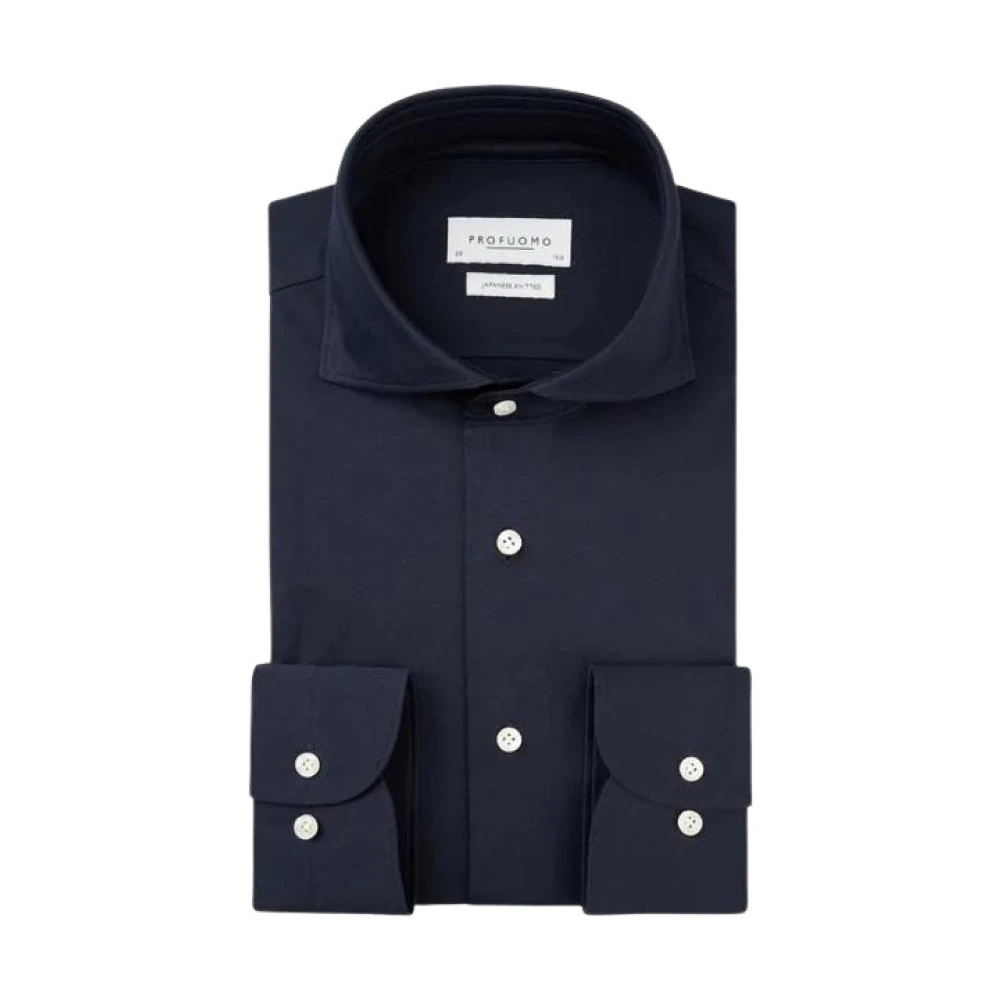 Profuomo Men's Blue Formal Shirts, 2XL, Elegant Formal Shirts