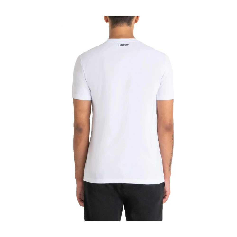 Antony Morato Panterprint Katoenen T-shirt White Heren