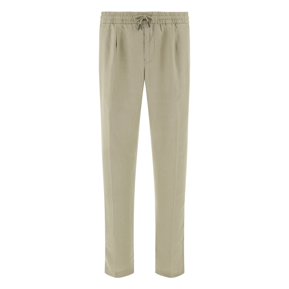 Boggi Milano Uomo Beige - Pantaloni Coulisse In Lino - Trousers - 2XL