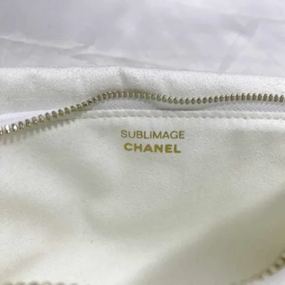 Chanel Vintage Pre-owned Canvas chanel-bags White Dames