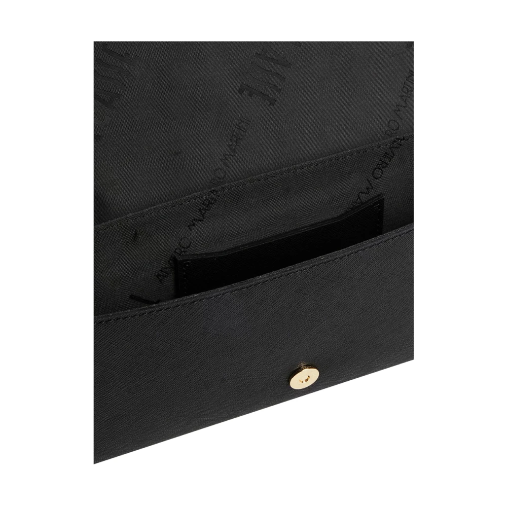 Alviero Martini 1a Classe Zwarte Flashtassen met Geo Print Black Dames