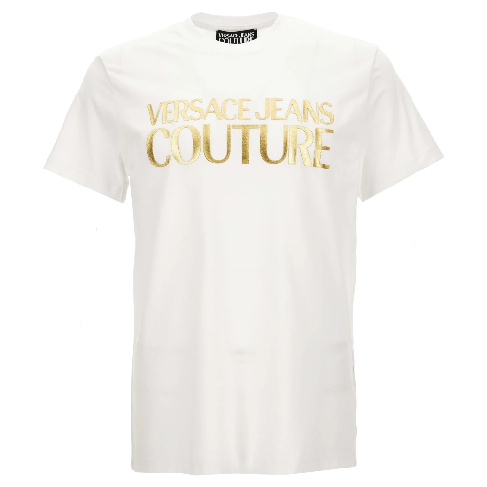 Versace Jeans Couture Witte T-shirts & Polo's voor mannen White Heren