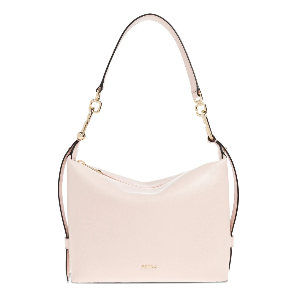 Furla Vrouw Roze Tassen Dames, One Size, Leer, Tonie Mini Hobo