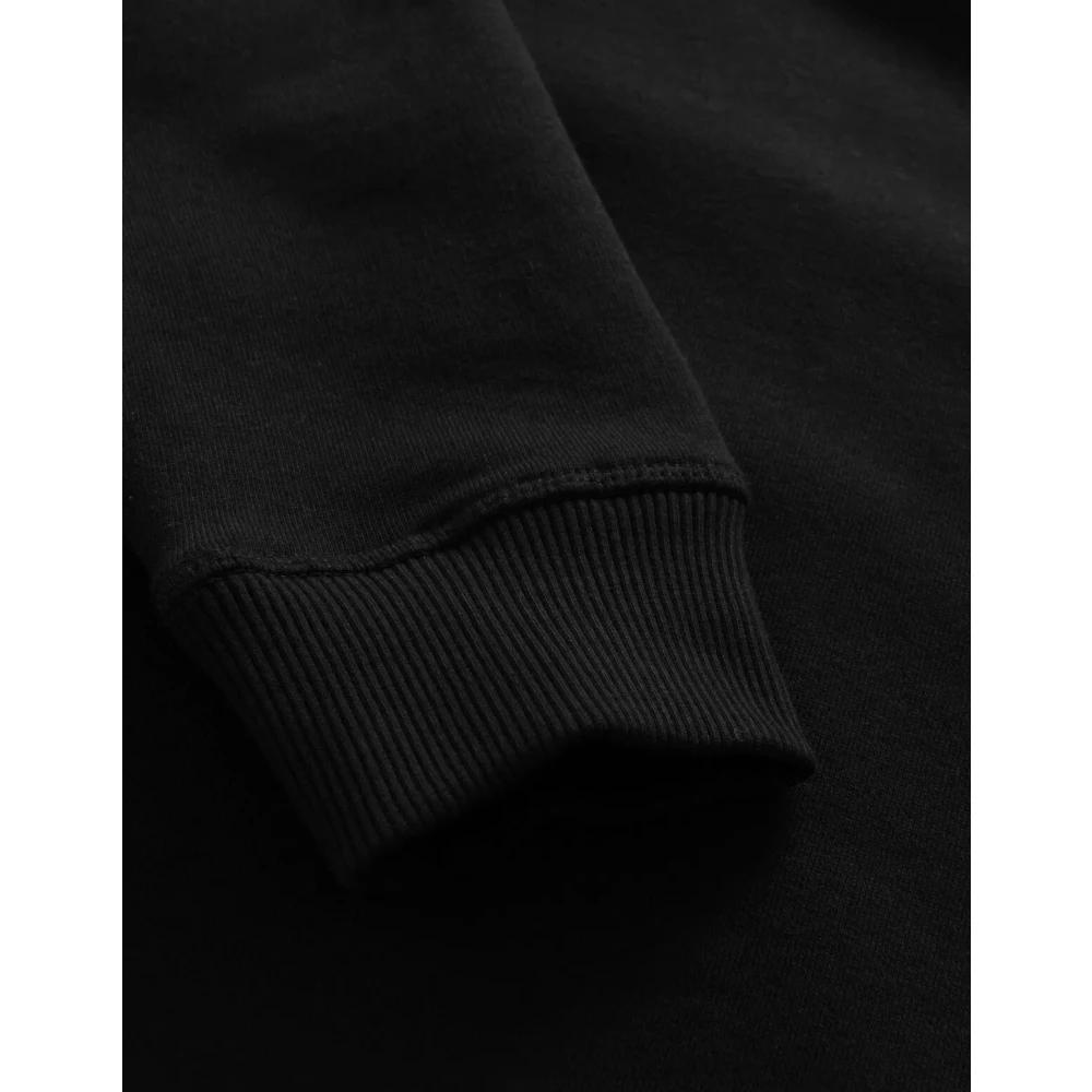 Les Deux Bouclé Hoodie met Encore Logo Black Heren