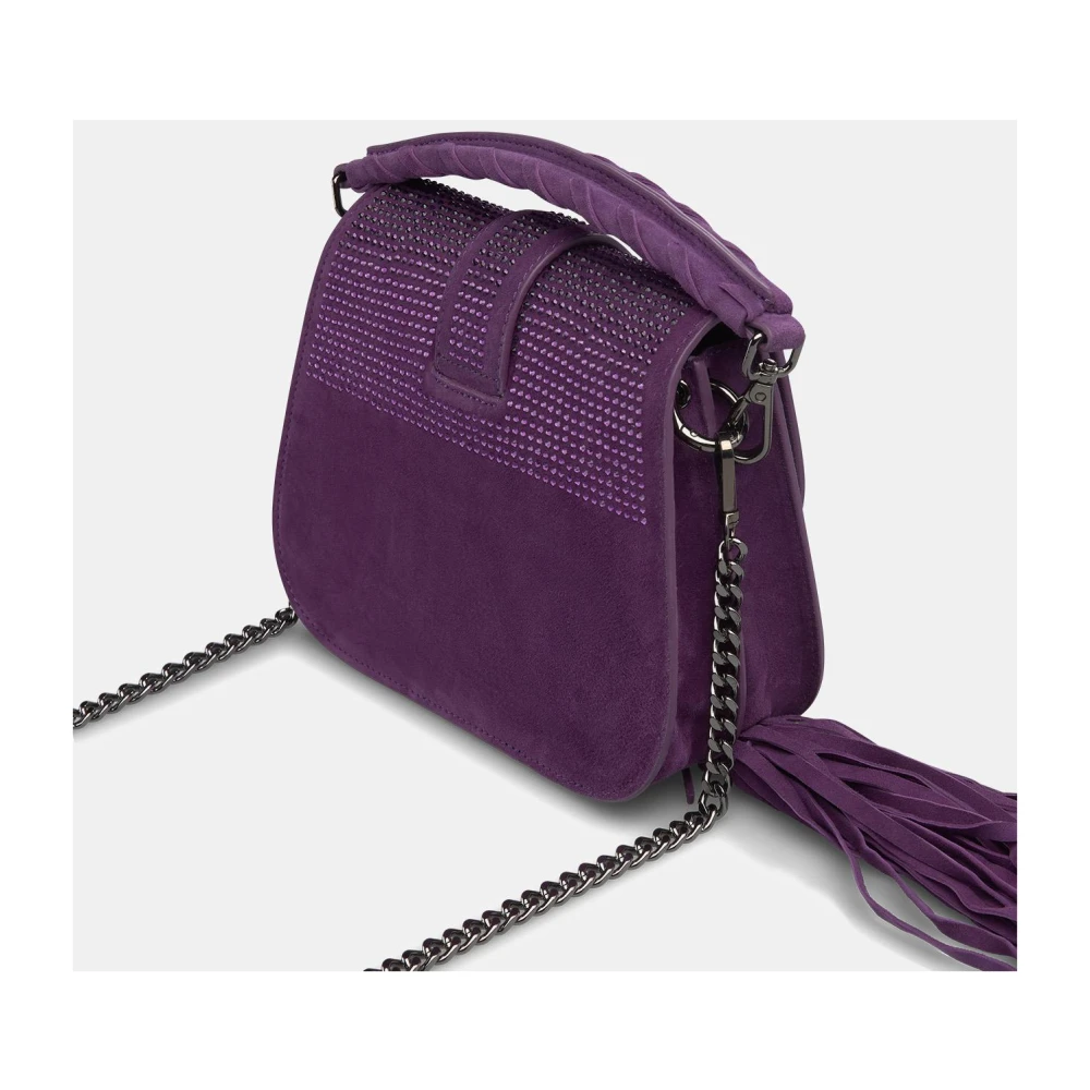 Alma en Pena Handtas bedekt met glitter Purple Dames