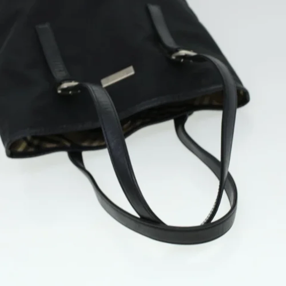 Burberry Vintage Pre-owned Fabric handbags Black Dames