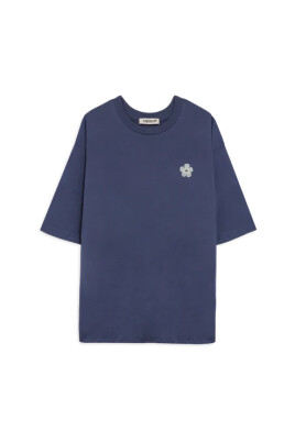 blue-flower-logo-cotton-t-shirt