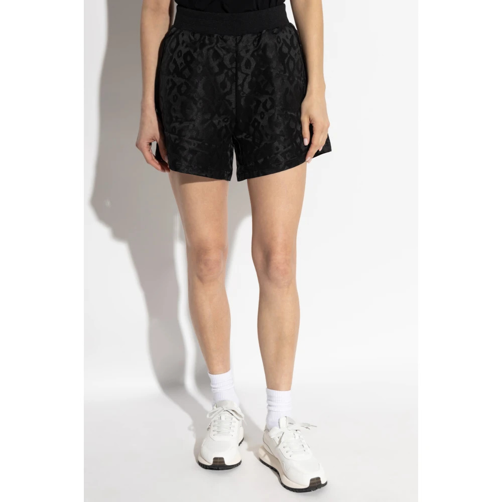 Emporio Armani EA7 Dierenprint shorts Black Dames