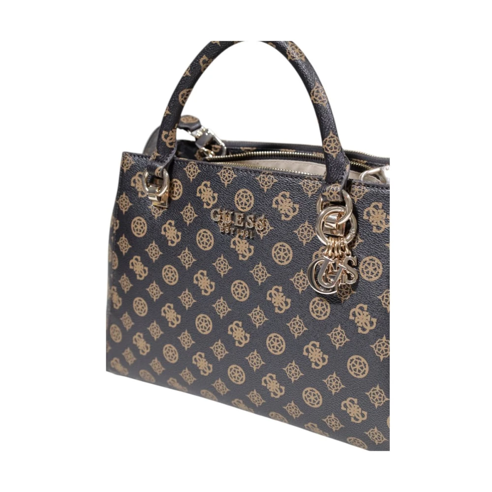 Guess Bruine Polyethyleen Handtas Herfst Winter Collectie Brown Dames