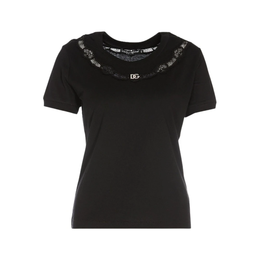 Dolce & Gabbana Stijlvolle T-shirt voor mannen en vrouwen Black Dames