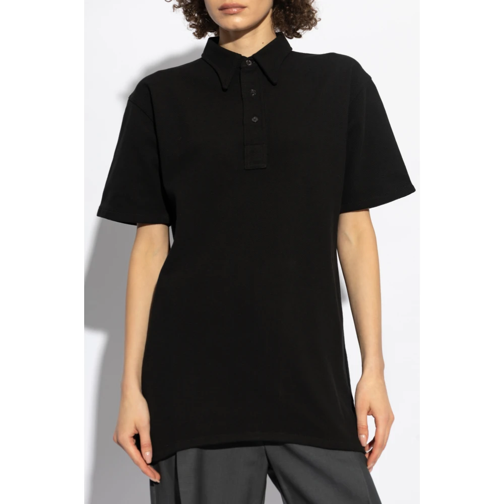 Maison Margiela Katoenen polo Black Dames