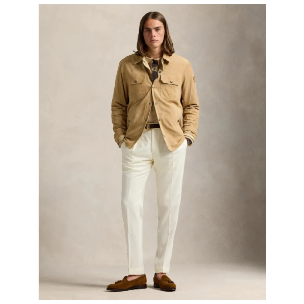 Polo Ralph Lauren Omkeerbaar Suède Overhemd Brown Heren