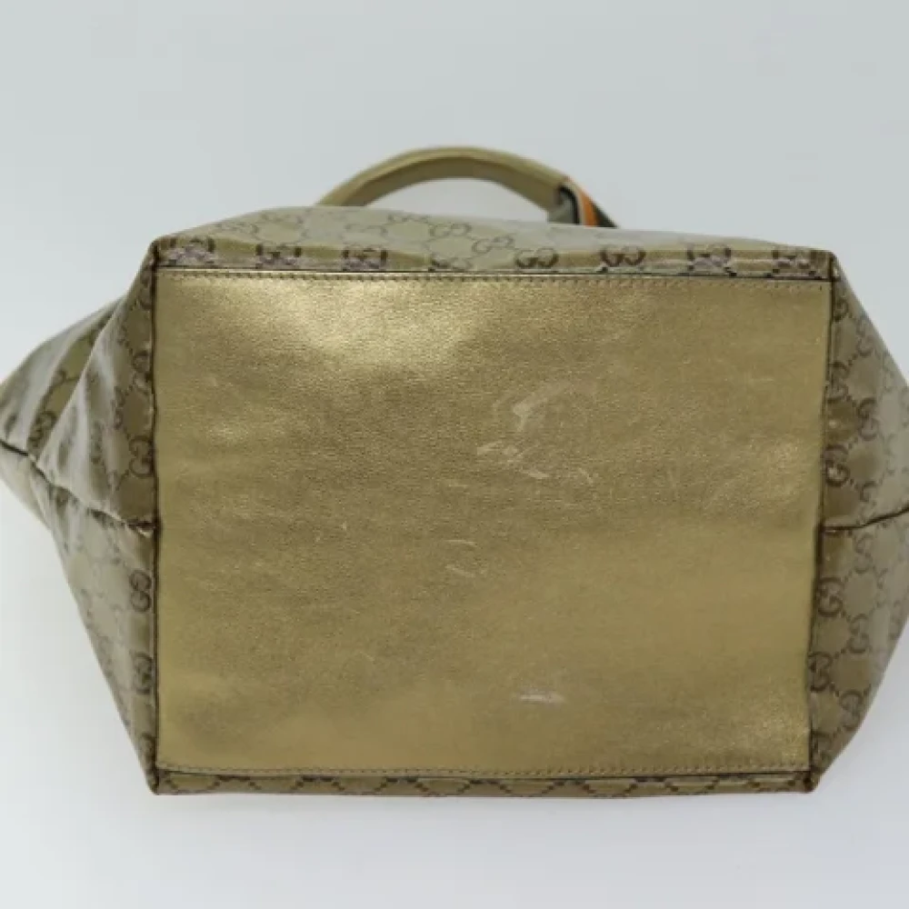 Gucci Vintage Pre-owned Canvas totes Yellow Dames