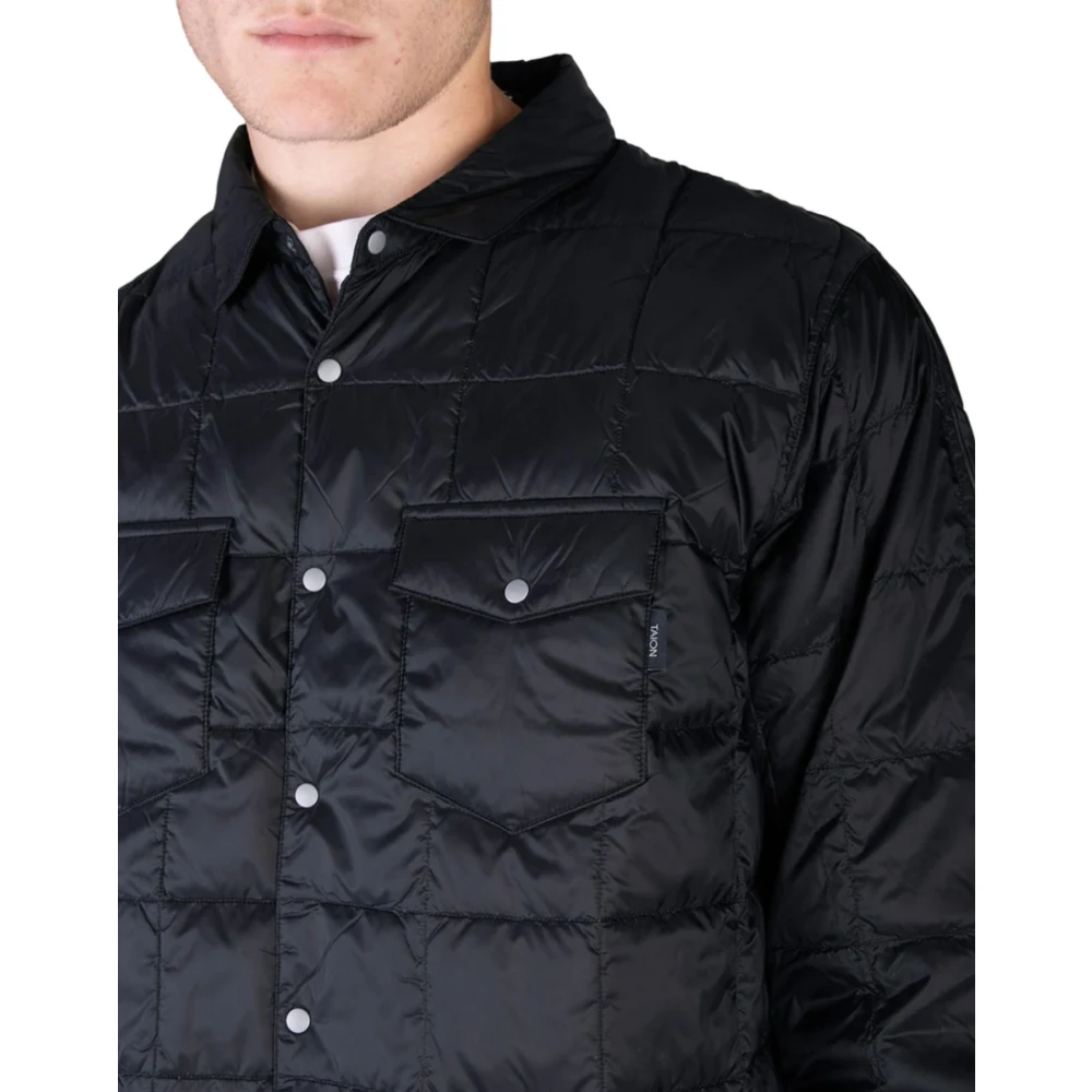 Taion Zwarte Gewatteerde Jas Black Heren