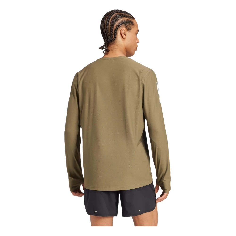 Adidas Own The Run Longsleeve T-shirt Green Heren