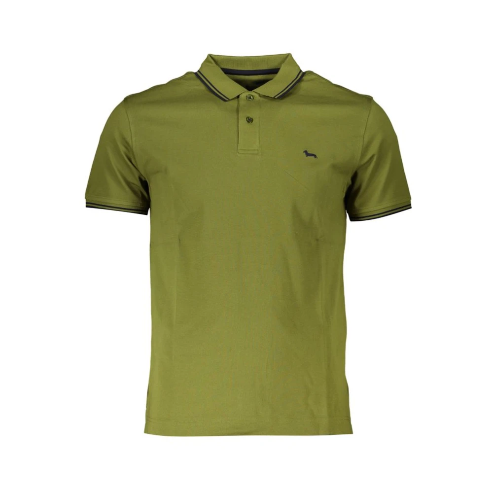 Harmont & Blaine Men's Green Sharp Contrast Polo Shirt