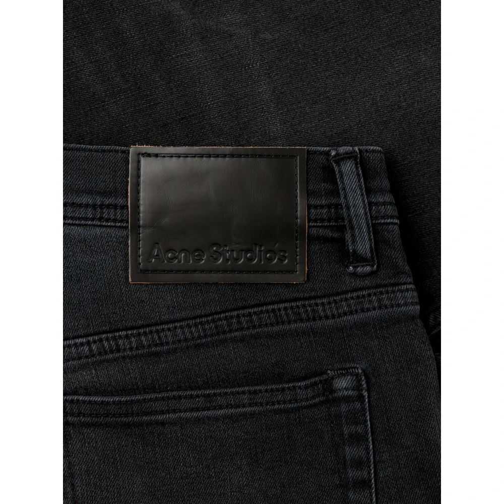Acne Studios Stonewashed Tapered-Fit Jeans Gray Heren