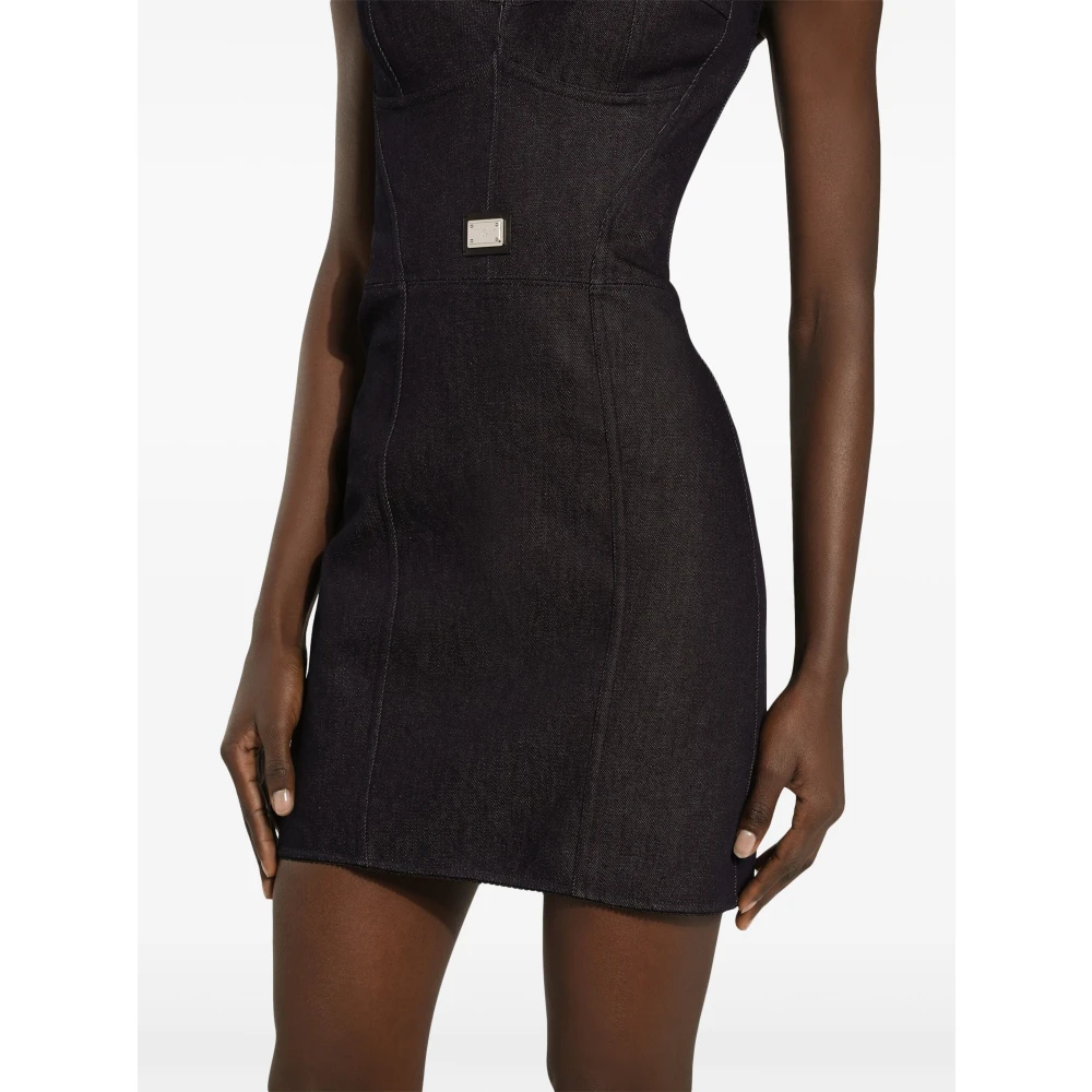 Dolce & Gabbana Elegante Korte Jurk met Bijpassende Variant Black Dames