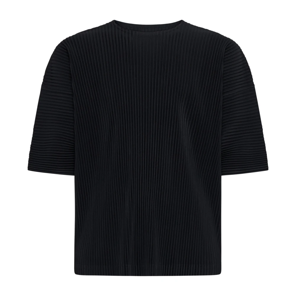 Issey Miyake Zwarte T-shirts en Polos Black Heren