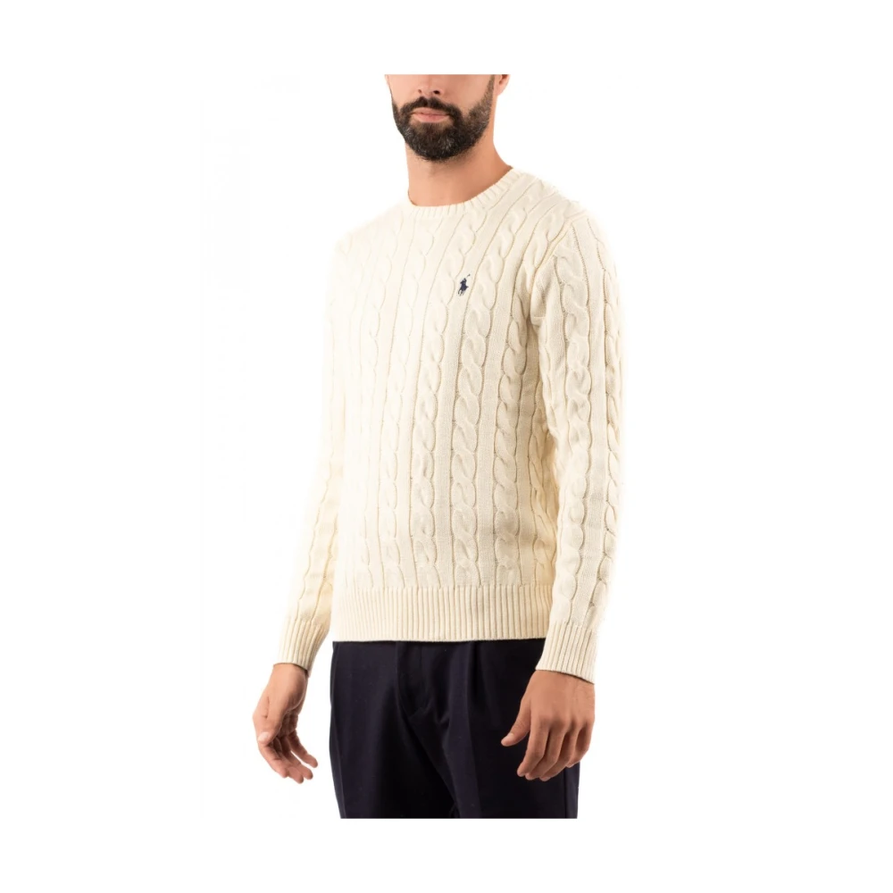 Ralph Lauren Rondgebreide trui Beige Heren