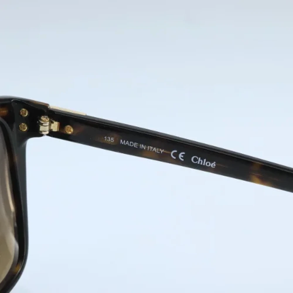 Chloé Pre-owned Plastic sunglasses Brown Dames