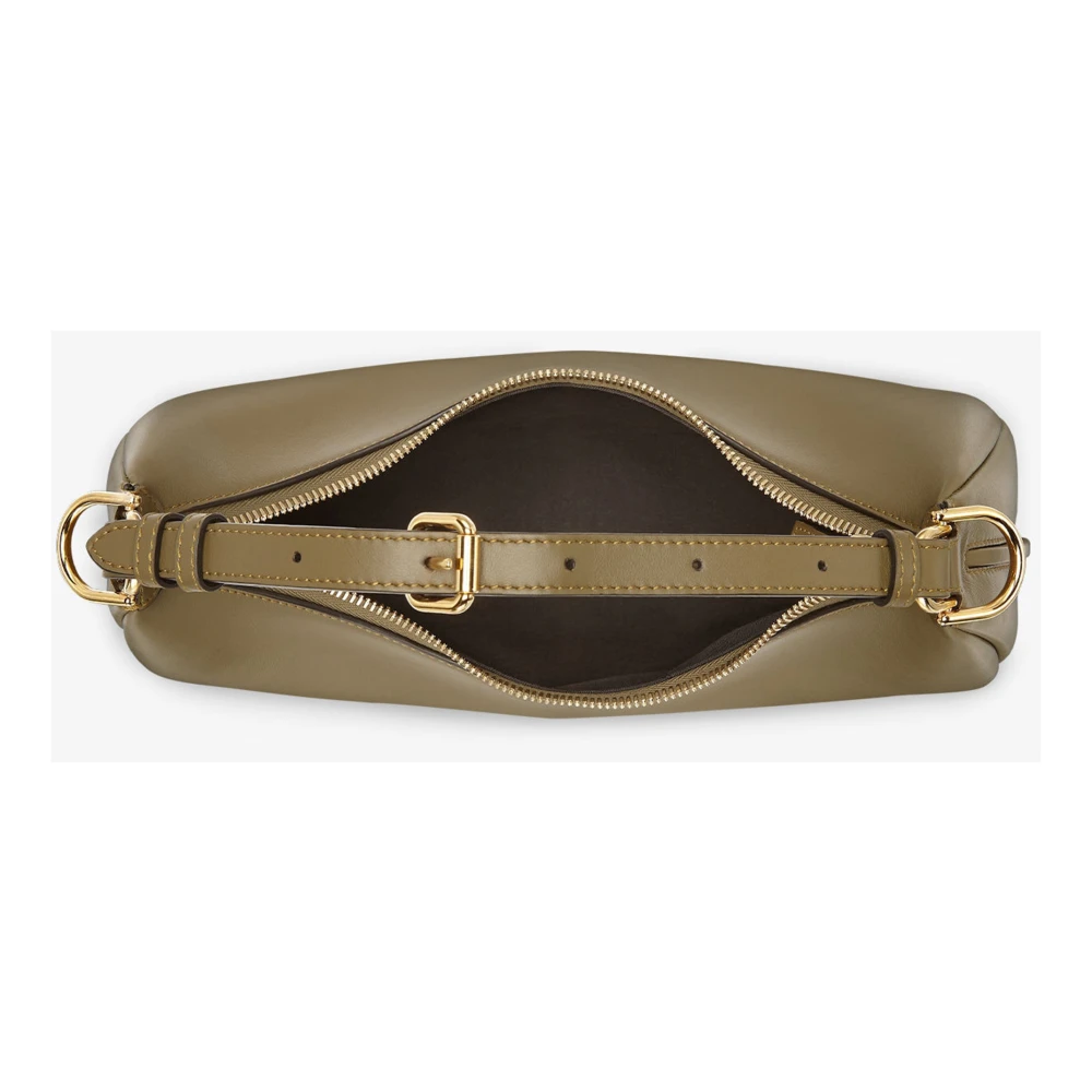 Fendi Groene Vintage Leren Tas met Rits Green Dames