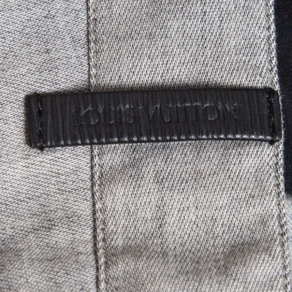 Louis Vuitton Vintage Pre-owned Cotton bottoms Gray Heren