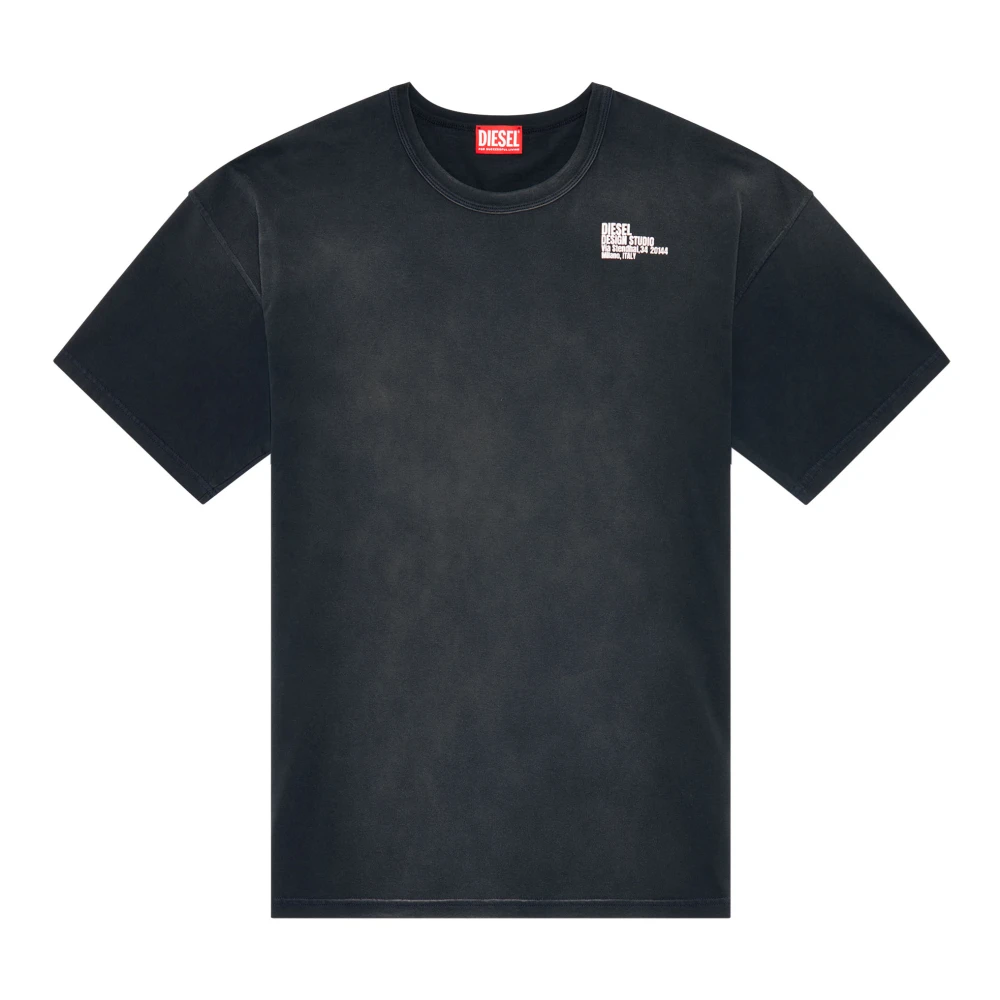 Diesel T-shirt with mini Design Studio print Black Heren