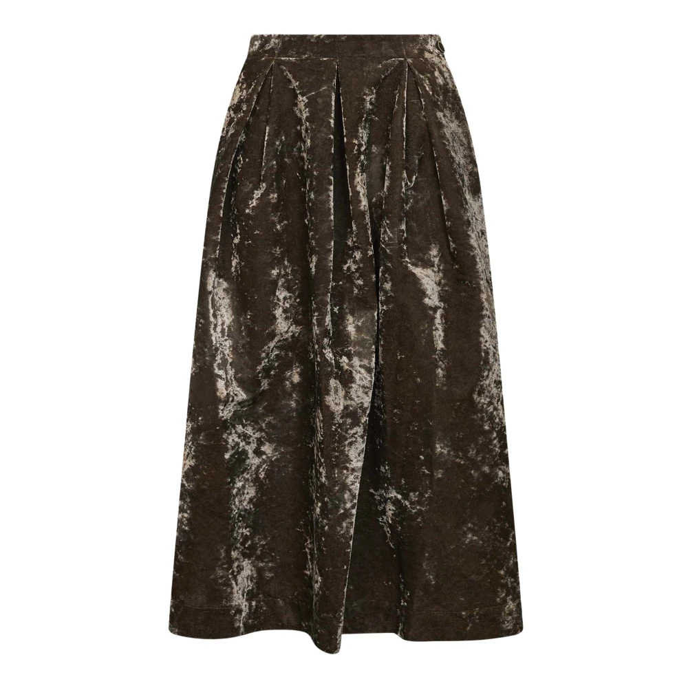 Uma Wang Skirts - Female - Midi Skirts - Brown - M - Skirts