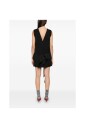black-pleat-strap-dress