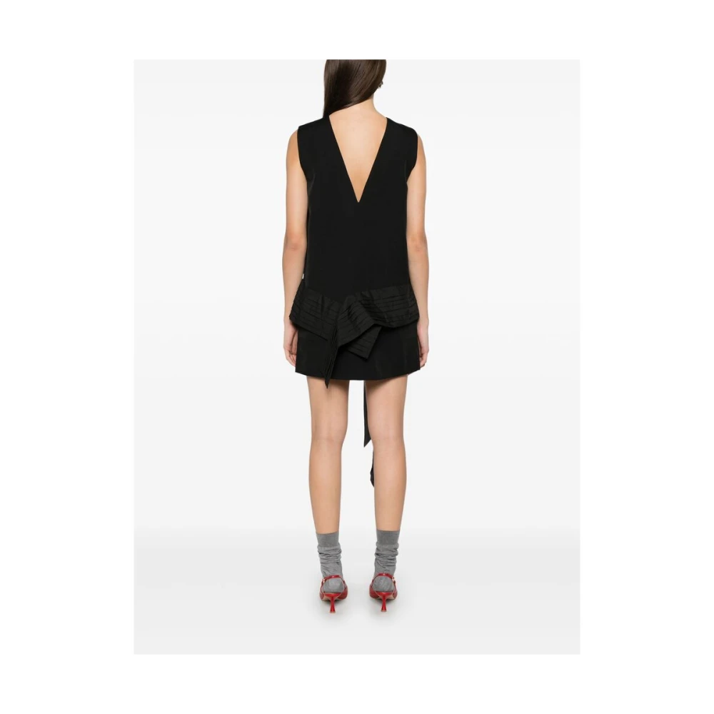 BAUM UND PFERDGARTEN Zwarte Plooi Strap Jurk Black Dames