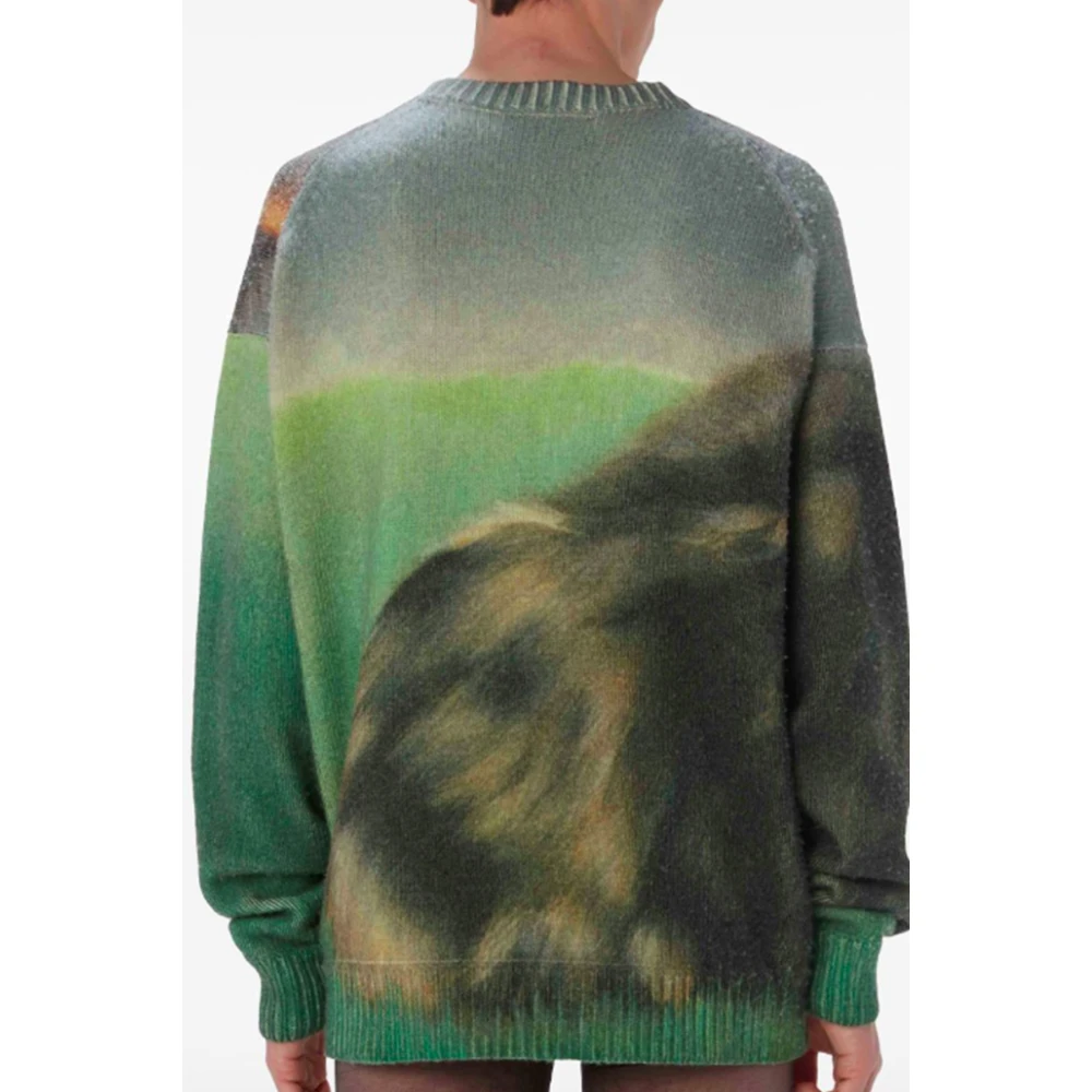 JW Anderson Grafische Print Merinowol Trui Multicolor Heren