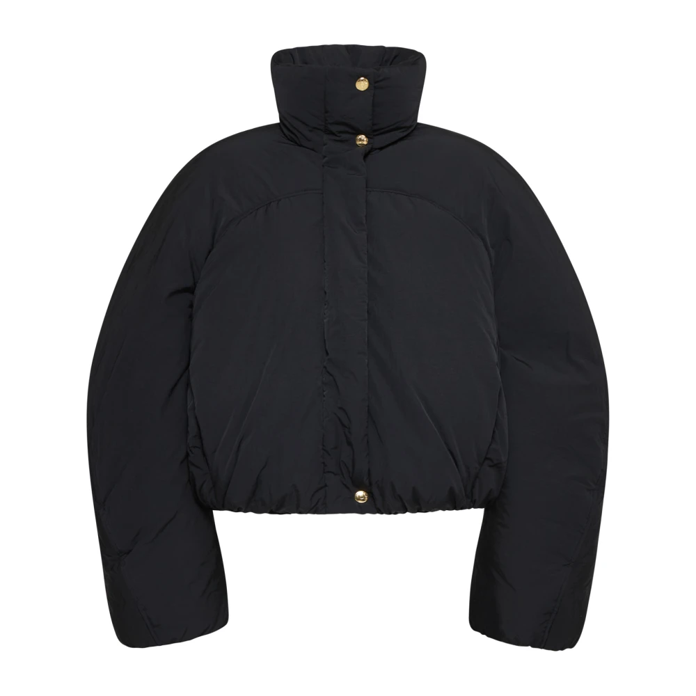 Jacquemus Korte Zwarte Gewatteerde Jas Black Dames