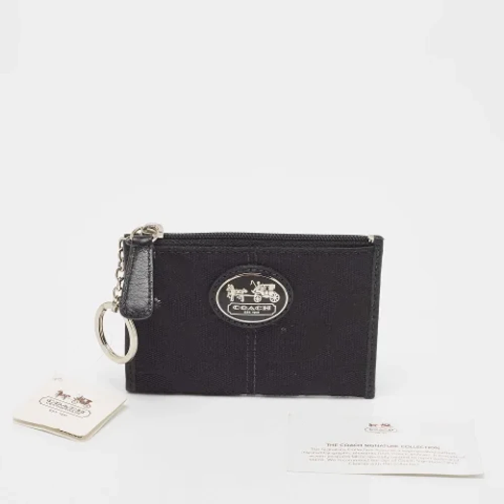 Coach Pre-owned Canvas wallets Black Dames