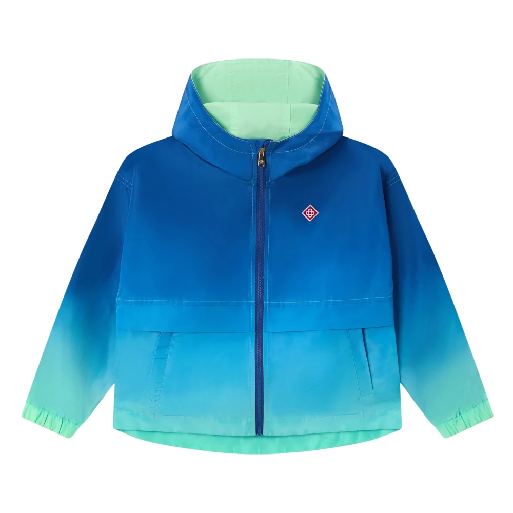 Casablanca Gradient Hooded Jacket - Unisex - Light Jackets - Blue - 3 Y - Kids