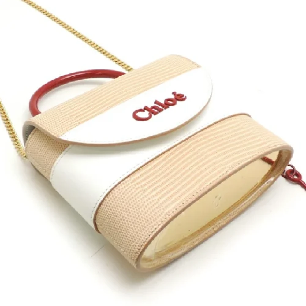Chloé Pre-owned Leather handbags Beige Dames
