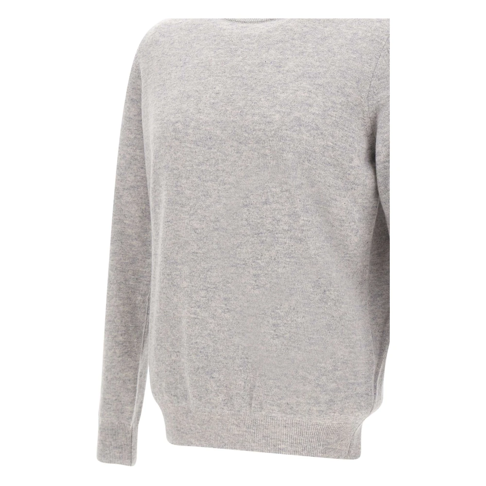 Kangra Kasjmier Trui Grijs Ronde Hals Gray Heren