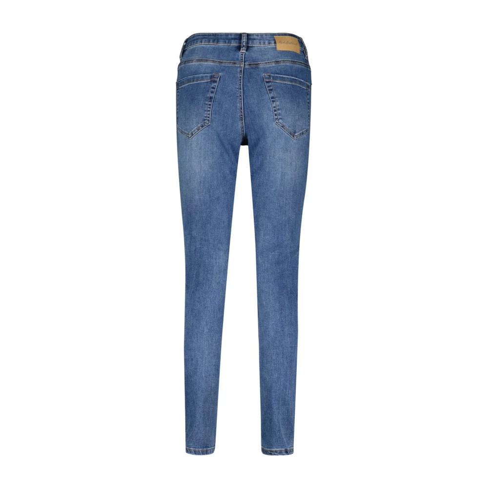 Red Button Klassieke Blauwe Skinny Jeans met Distressed Detail Blue Dames