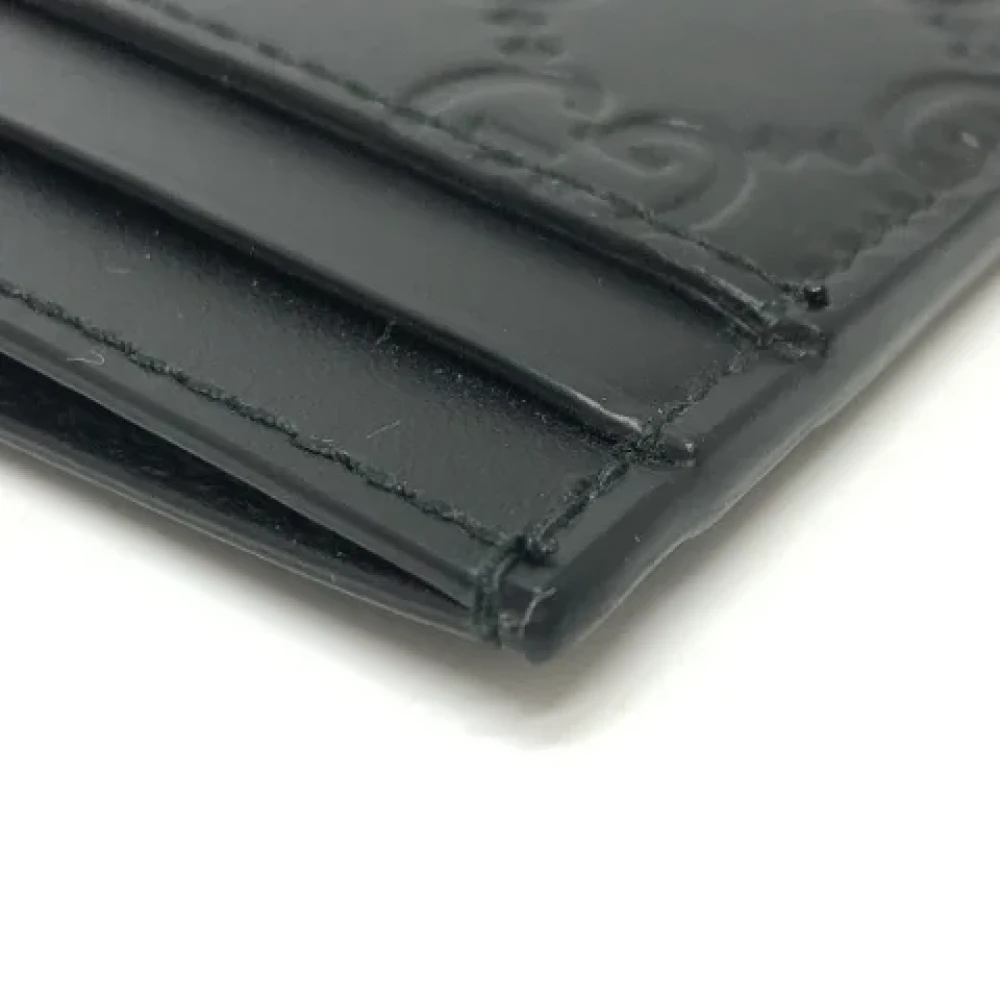 Gucci Vintage Pre-owned Leather wallets Black Heren