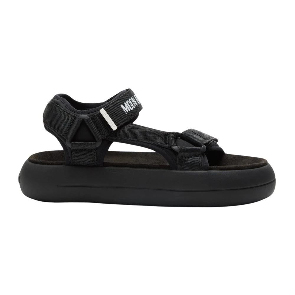 Moon Boot , Flat Sandals, Unisex, Black, 4 Uk, Flat Sandals