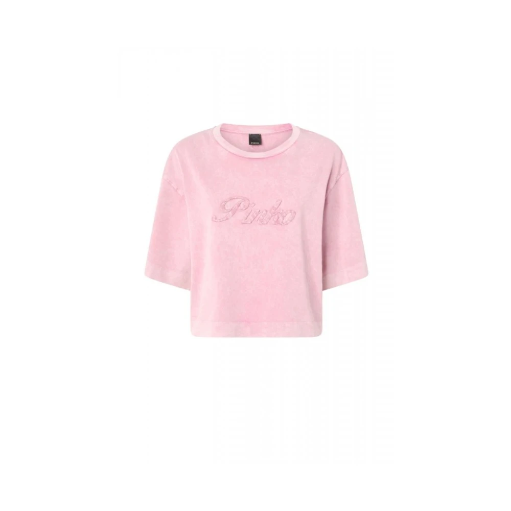 Pinko Vrouw Roze Tops Dames, M, - Tops > T-Shirts