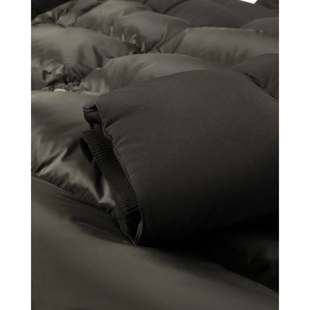 Moorer Eiderdown Nylon Parka voor koud seizoen Black Heren