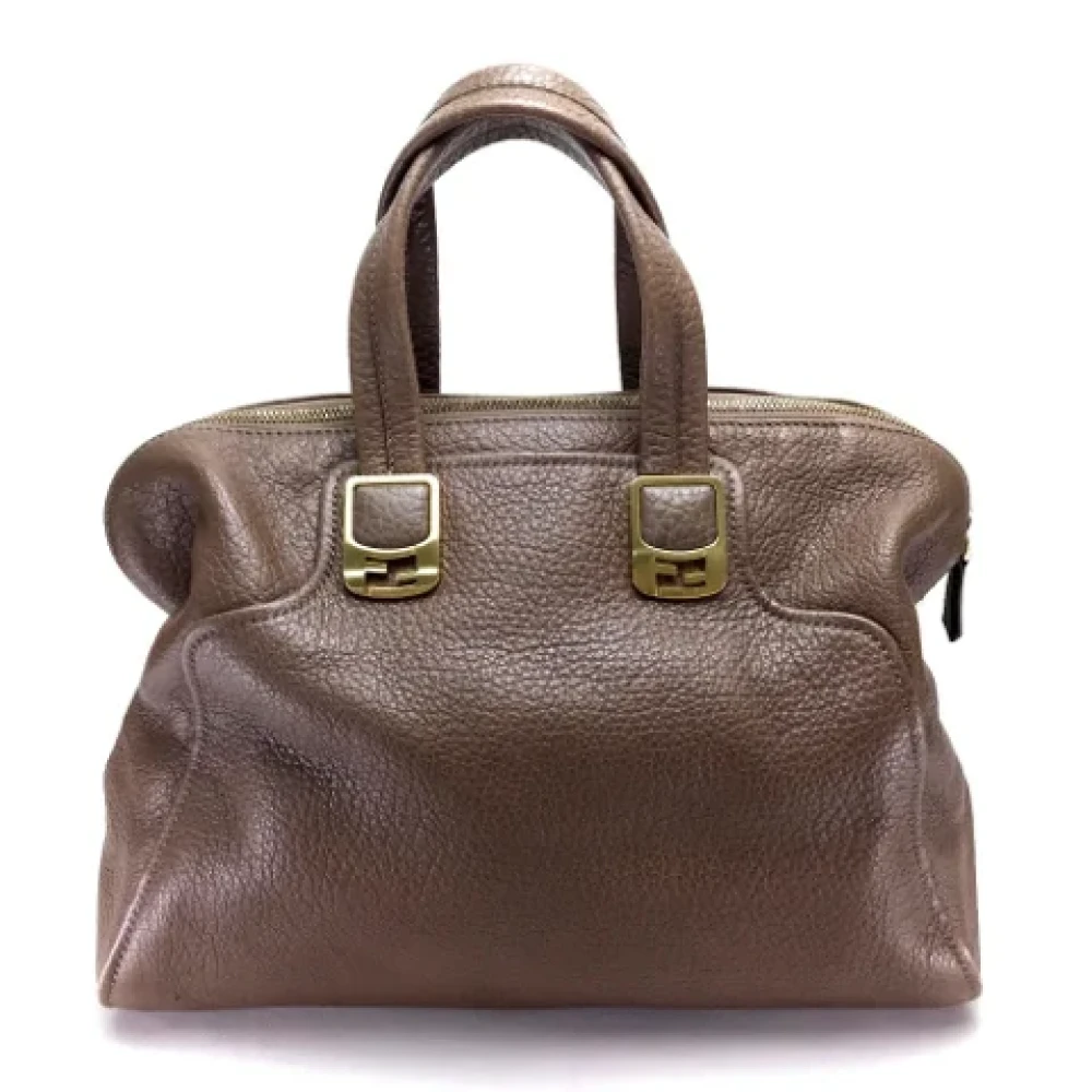 Fendi Vintage Pre-owned Leather fendi-bags Brown Dames