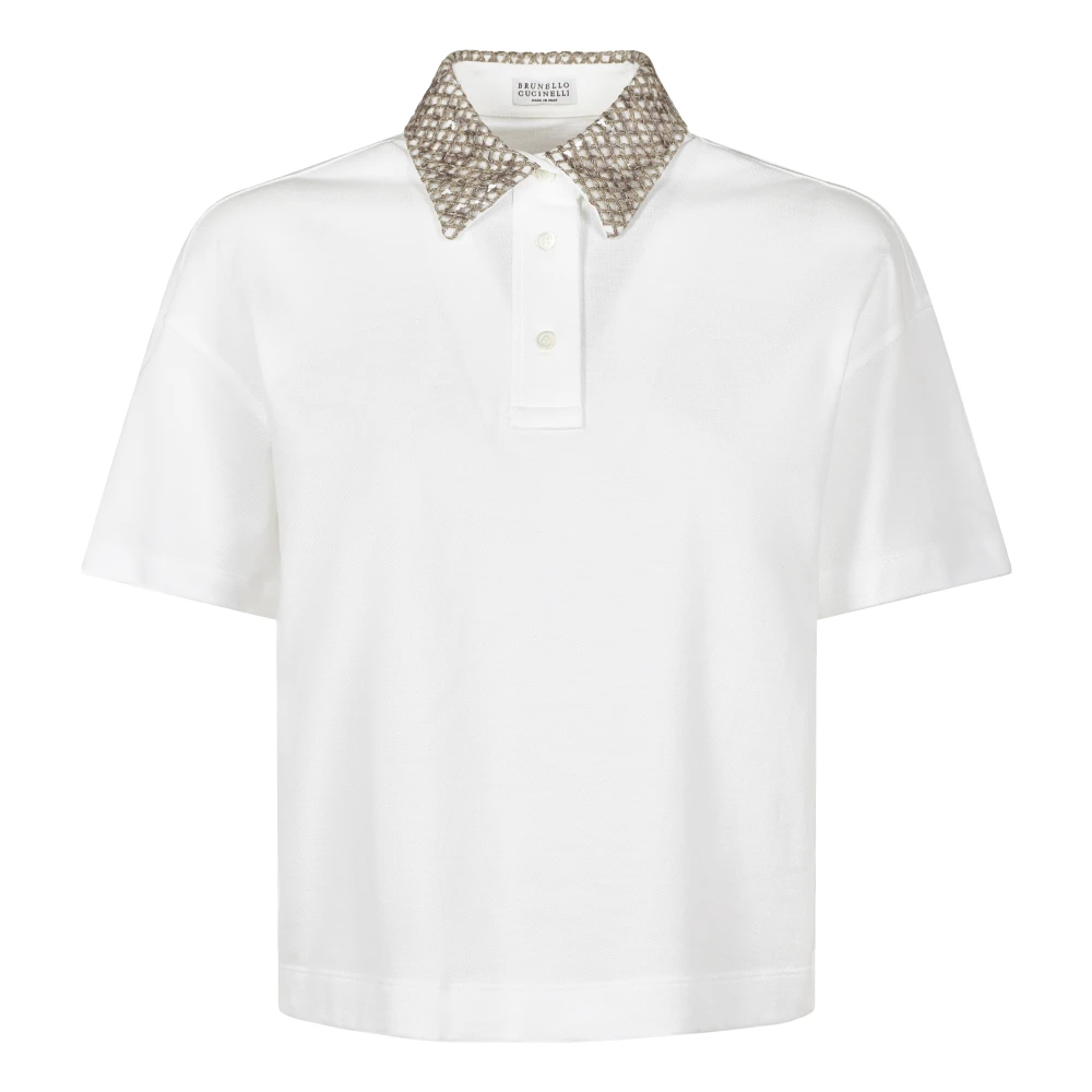 BRUNELLO CUCINELLI Witte Polo T-shirts en Polos White Dames