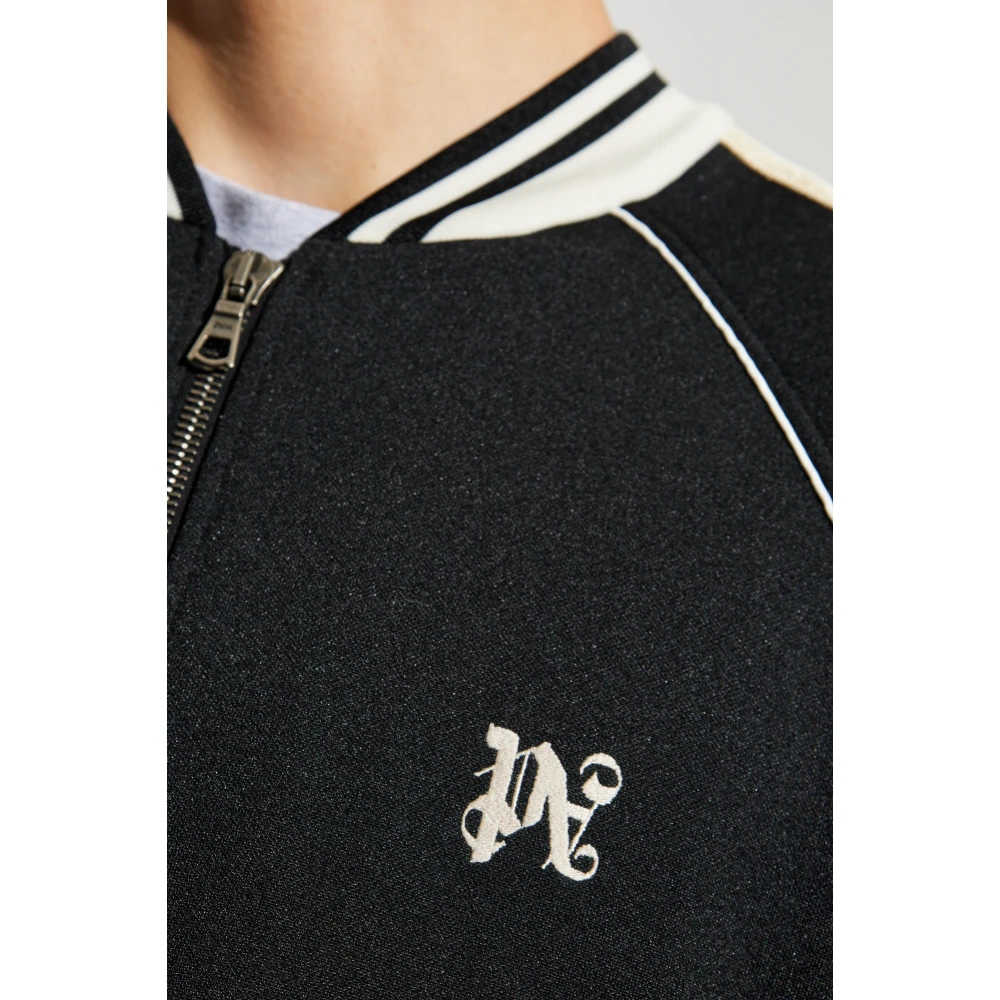 Palm Angels Ritssluitingssweatshirt Black Heren