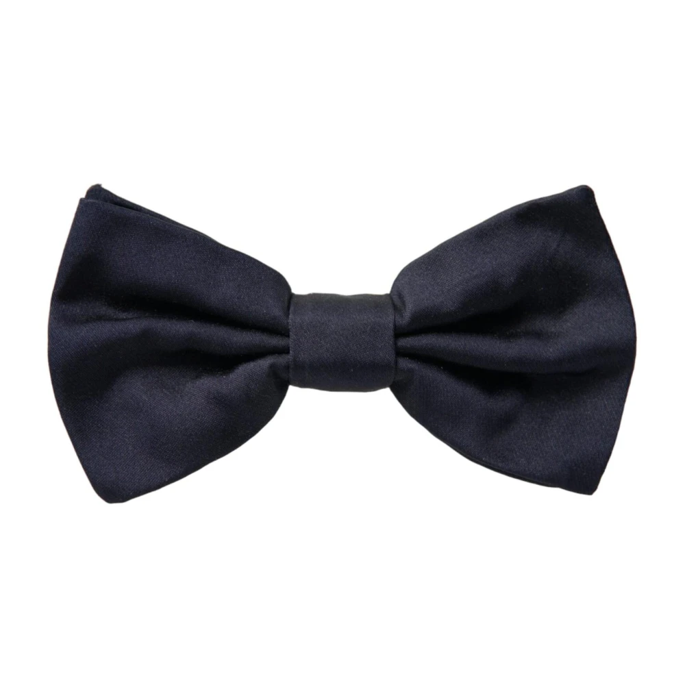 Dolce & Gabbana Donkerblauwe Zijden Strik Blue Heren
