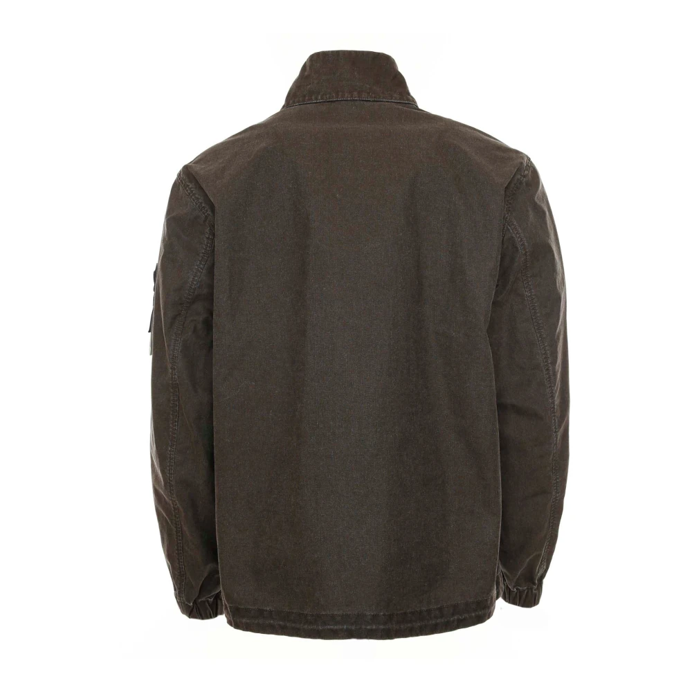 Stone Island Gerecyclede Katoenmix Blouson Jas Gray Heren