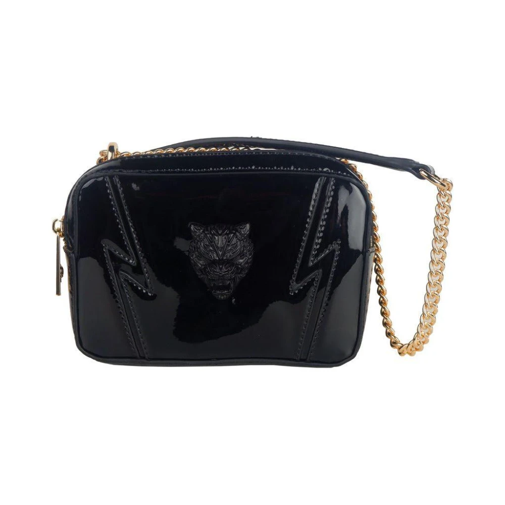 Plein Sport Schoudertas met kettingriem Black Dames
