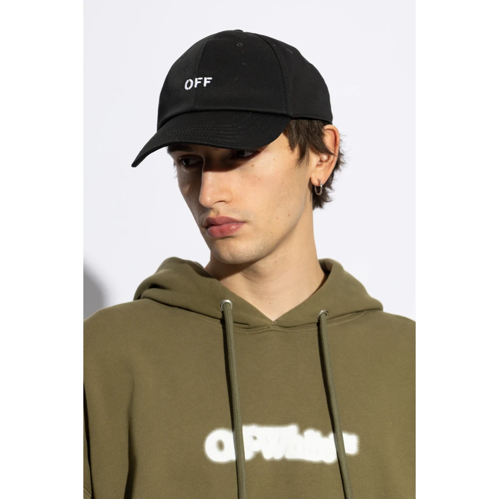 Off White Baseballpet Black Heren