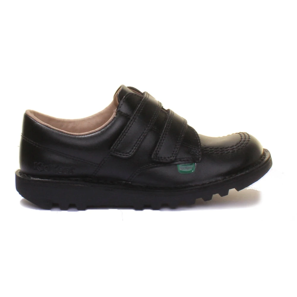 Kickers Boys Black Velcro Strap Shoes In - Kids Shoes - 31 Eu - Kids